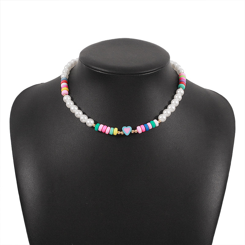 Collares al por mayor Perla de imitación N9966 Collar étnico bohemio OLY-NE-QD006
